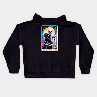 "The Labrador Lover" Funny Tarot Card Kids Hoodie